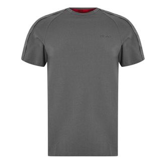 HUGO BOSS Hugo Heren T-shirt met tape (Medium Grijs)