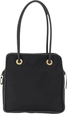 Celine Pre-owned Shoulder Bags, female, Black, Size: ONE SIZE Pre-owned Nylon Shoulder Bag