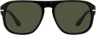Persol Zonnebrillen - Heren - Zonnebrillen - Zwart - 57 MM - Accessoires