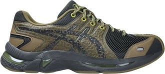 Asics Sneakers met Topografisch Patroon - Heren - Sneakers - Bruin - 40 1/2 EU - Leer - Schoenen