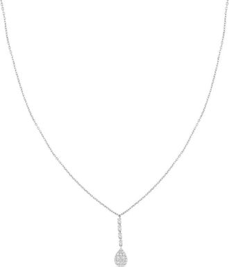 Bony Levy Mika 18K White Gold Pav&eacute; Diamond Pendant Necklace in 18Kw at Nordstrom Rack