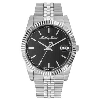 Mathey-Tissot Mathey-Tissot Mens Mathy III Black Dial Watch