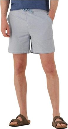 Tommy Jeans Badmode, Heren, Blauw, S, Seersucker Strand Shorts voor Mannen