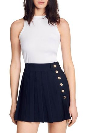 Sandro Embroidered vest top in White at Nordstrom, Size 0