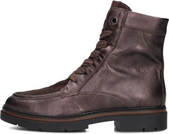 DL Sport Bronzen Dameslaarzen - Dames - Veterlaarzen - Bruin - 38 EU - Leer - Schoenen