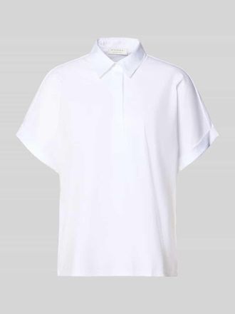 Eterna Bluse mit kurzer verdeckter Knopfleiste in Offwhite, Gr&ouml;&szlig;e 34