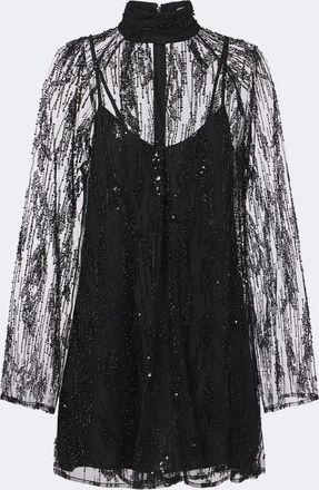 Staud Vestido corto Esther adornado