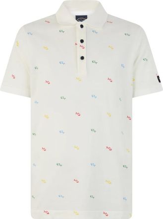 Paul & Shark Short Sleeve Polo - Heren - Polos - Beige - S - Katoen - Tops