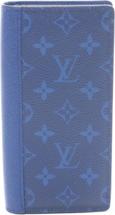 Louis Vuitton Taigarama Blue Cobalt Taigarama Long Wallet (Bi-Fold) (Pre-Owned)