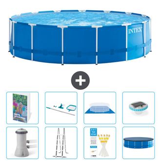 Intex Piscina Con Estructura Redonda - 457x122 Cm - 9-piezas S595