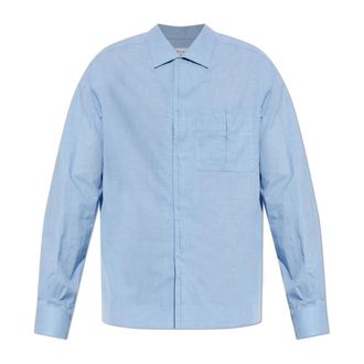 Maison Margiela Casual Shirts, male, Blue, Size: 2XL Shirt With Pocket