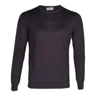 KANGRA Round-neck Knitwear, male, Brown, Size: M Round-neck Knitwear