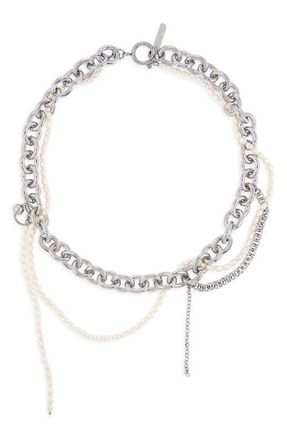 Justine Clenquet Salem Choker Necklace in Palladium at Nordstrom