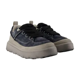 UGG Mens Heritage Utility Sneaker Black Calfskin