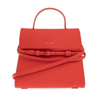 Moschino Handbags, female, Red, Size: ONE SIZE Handbag With Logo