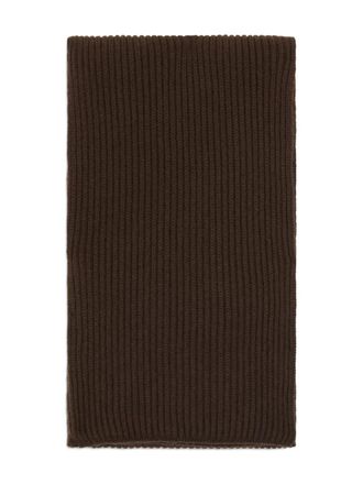 Malo ribbed scarf - Brown