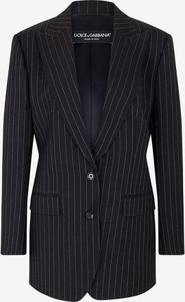 Dolce & Gabbana Einreihiger Nadelstreifenblazer aus Wolle