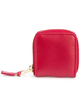 Comme Des Gar&ccedil;ons Colour Plain coin purse - unisex - Leather - One Size - Red