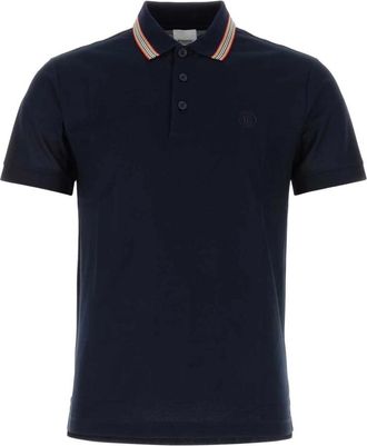 Burberry Piquet Polo Shirt - Heren - Polos - Blauw - S - Katoen - Tops