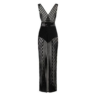 Elisabetta Franchi Dames, Jurken, Zwart, Maat: S Nylon