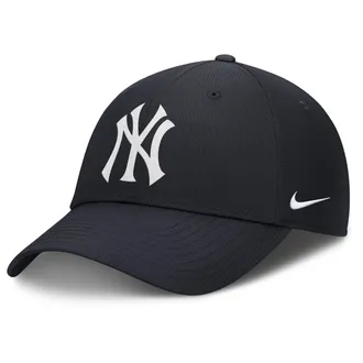 Nike New York Yankees Club Nike Mens Dri-FIT MLB Adjustable Hat in Blue | NB024FANK-T0X