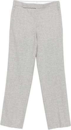 Lardini striped-pattern trousers - Grey