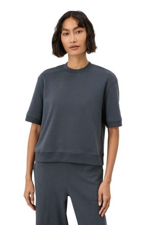 Pact Organic Cotton Airplane Sweatshirt Tee in Steel Blue at Nordstrom, Size X-Small