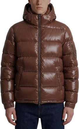 Herno Brown Quilted Hood Jacket