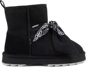 Emu Schoenen, Dames, Zwart, 37 EU, Wol, Sharky Mini Bandana Boot