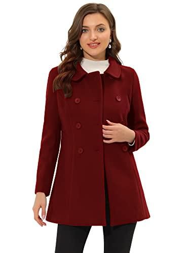 Veste D'Hiver Pour Femmes Avec Bouton De Revers Long Trench-Coat Pardessus Outwear Kaki Kaki