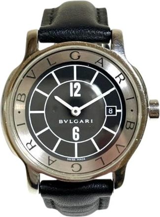 Bulgari Pre-owned Watches, female, Gray, Size: ONE SIZE Pre-owned Vintage Stainless Steel Watch