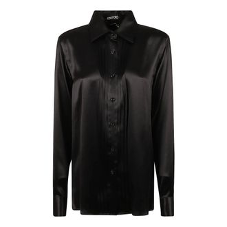 Tom Ford Shirts, female, Black, Size: S Tops Shirt