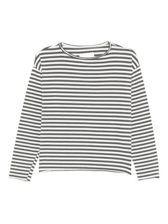 Labo Art Lola gestreepte top met lange mouwen - Wit