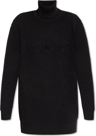 Versace Losvallende coltrui - Dames - Coltruien - Zwart - S - Truien & Vesten