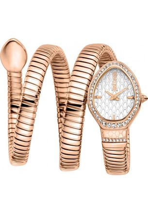 Just Cavalli Womens JC1L372M0045 Ladies Signature Snake Carezza Watch - Rose Gold - One Size