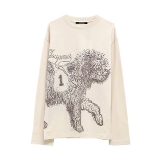 Jacquemus Hombre, Camisetas, Beige, Talla: XS