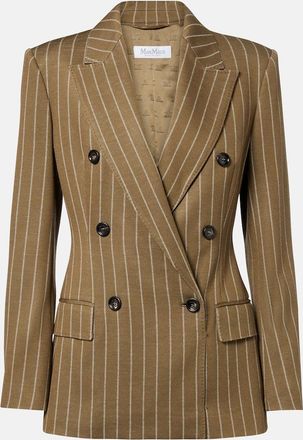 Max Mara Balta pinstripe double-breasted blazer