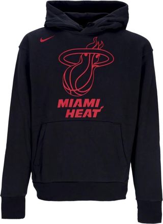 Nike Miami Heat Hoodie - Heren - Sportshirts - Zwart - S - Katoen - Fitness