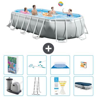 Intex Piscina Prism Frame Oval - 503x274x122 Cm - 9-piezas S647