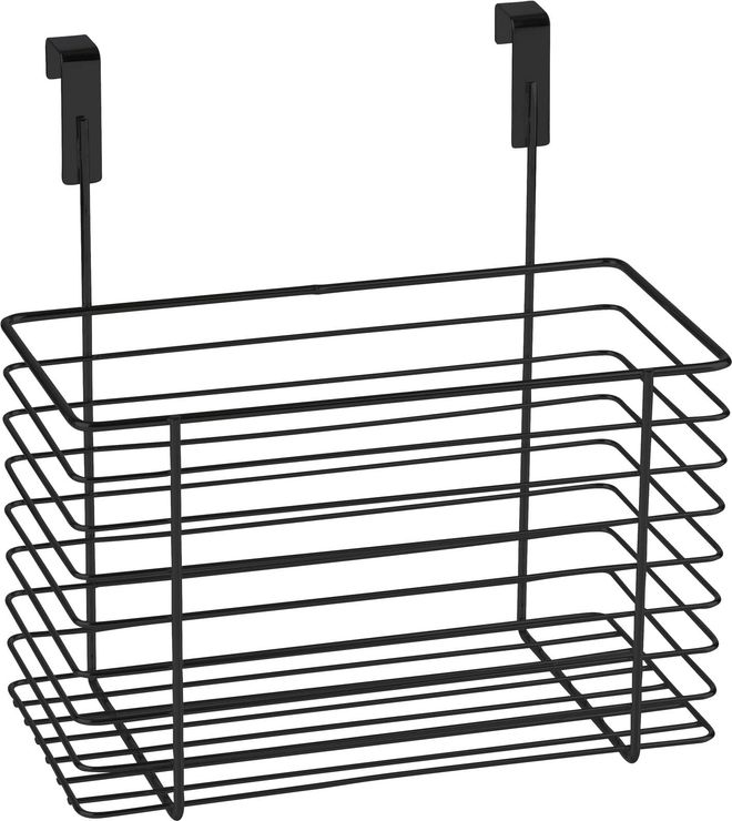 WENKO Einhängekorb Groß, Organizer zum Einhängen an Schranktür oder Schublade, Korb aus Metall, 24 x 24,5 x 15 cm, Schwarz ab 17,90 €