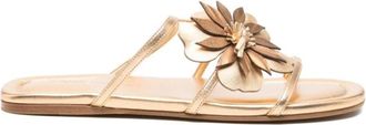 Zimmermann Sandals Gold - female - Zimmermann - Sliders - Yellow - 6 UK - Shoes