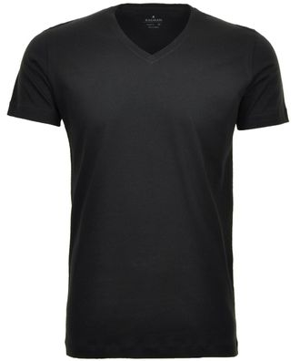 Ragman T-Shirt RAGMAN Set:, Herren, Gr. XXL, schwarz, Baumwolle, regular fit, V-Ausschnitt, Shirts T-Shirt