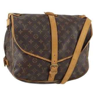Louis Vuitton Pre-owned Cross Body Bags, female, Brown, Size: ONE SIZE Pre-owned Vintage Canvas Crossbody Bag