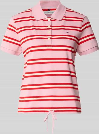 Tommy Hilfiger Regular Fit Poloshirt aus Baumwoll-Mix in Pink, Gr&ouml;&szlig;e XL