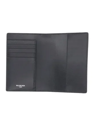 Balenciaga Mens Wallets Black Calf Leather
