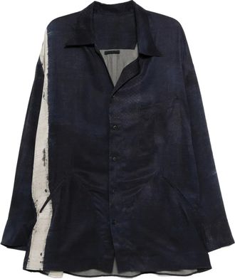 Ziggy Chen Camicia con stampa - Blu