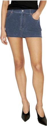 Alexander Wang Skirts - Dames - Spijkerrokken - Blauw - L - Denim - Rokken