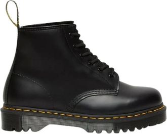 Dr. Martens Schoenen, Dames, Zwart, 37 EU, Leer, Klassieke Leren Laarzen met Bex-zool