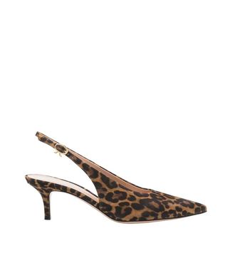 Gianvito Rossi Leopard Print Leather Pumps