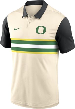 Nike Oregon Vapor Primary Logo Nike Mens Dri-FIT College Polo in Brown | 00HT0HPFUON-B3F